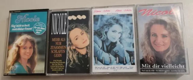 4x MC Musikkassette - NICOLE - Jupiter-Records / Ariola Express  | K434-17