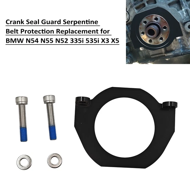 CRANK SEAL GUARD Serpentine Belt Replacement for BMW N54 N55 N52 W9V2 £ ...