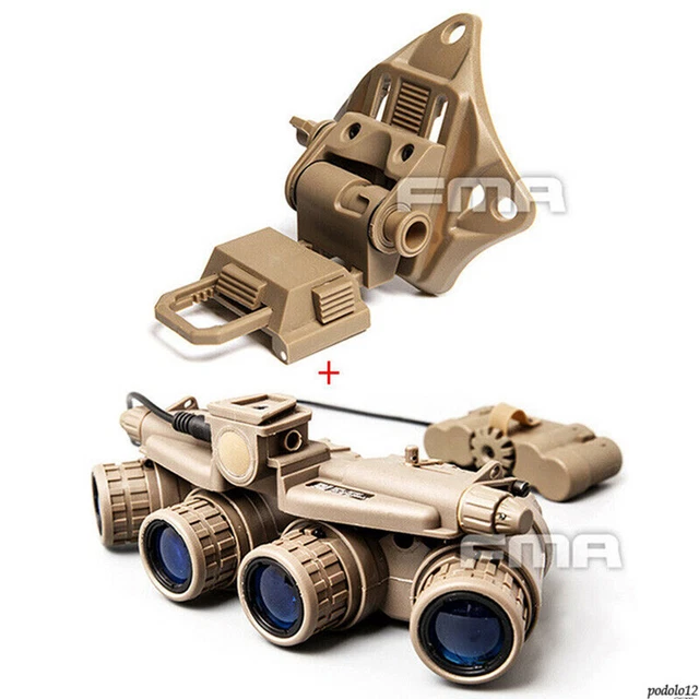 FMA TACTICAL AIRSOFT L4G19 Helmet NVG Mount + GPNVG18 DUMMY Model DE *1