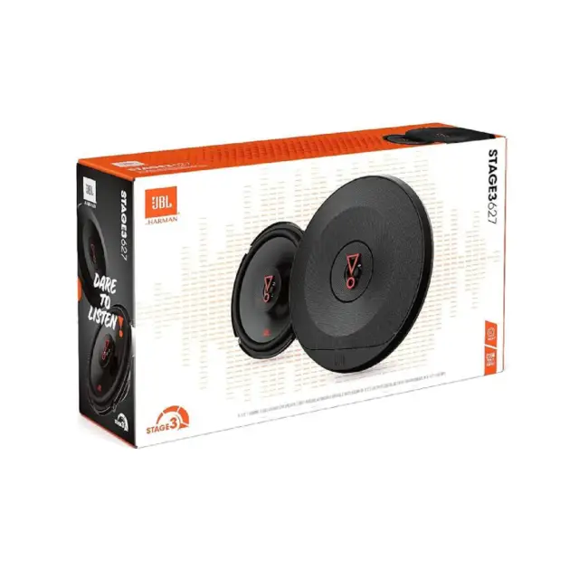 JBL Coppia altoparlanti auto STAGE3 627 Black - Vie impianto stereo Altoparlanti