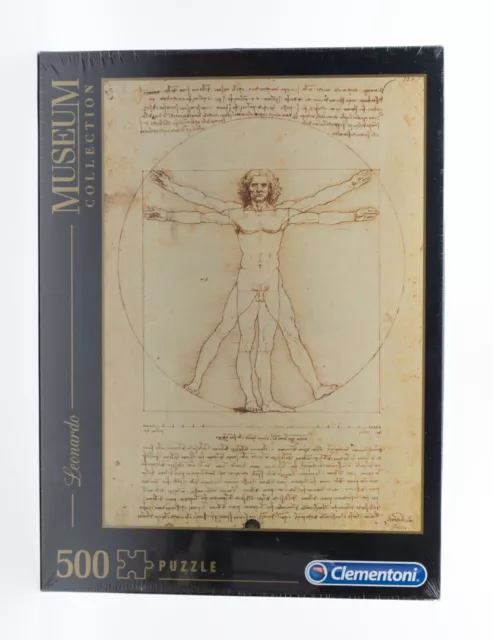 Clementoni Jigsaw Puzzle Museum Collection Leonardo Da Vinci Vitruvian Man 500