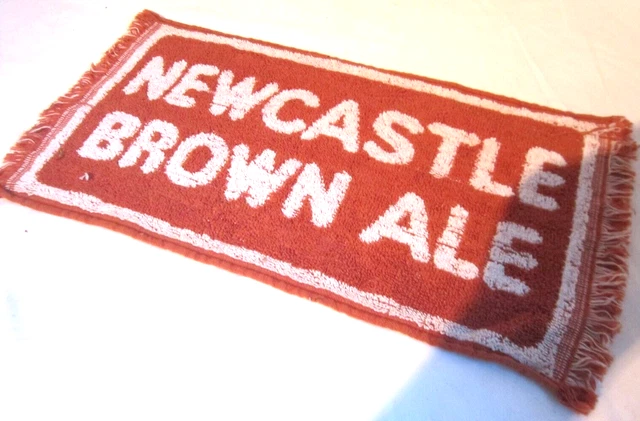 Vintage Newcastle Brown Ale Bar Towel Mat Runner Man Cave