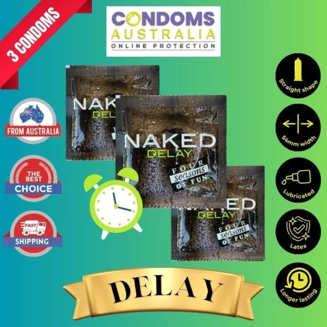 Four Seasons Naked Delay Condoms Sample Pack (3)