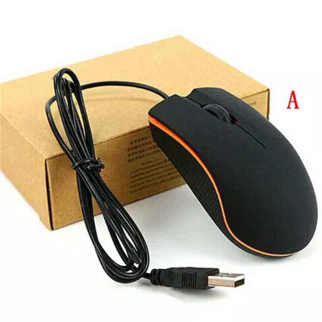 Nouvelle souris de jeu filaire à LED USB optique; souris de défilement à