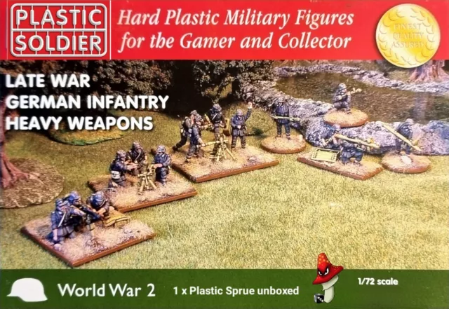 1/72 WW2 Late War German Heavy Weapons Plastic Soldier Company  1 x sprue