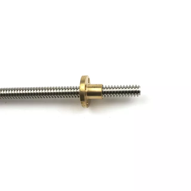 8mm T8 Lead Screw 2mm Pitch 4mm Lead With Nut Great for 3d Printers and CNC 2