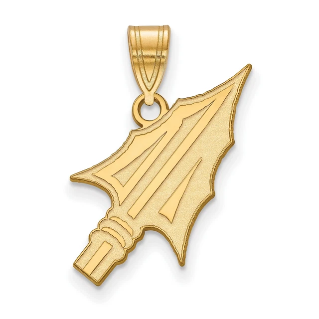 10k Yellow Gold Florida State University Seminoles Arrowhead Charm Pendant