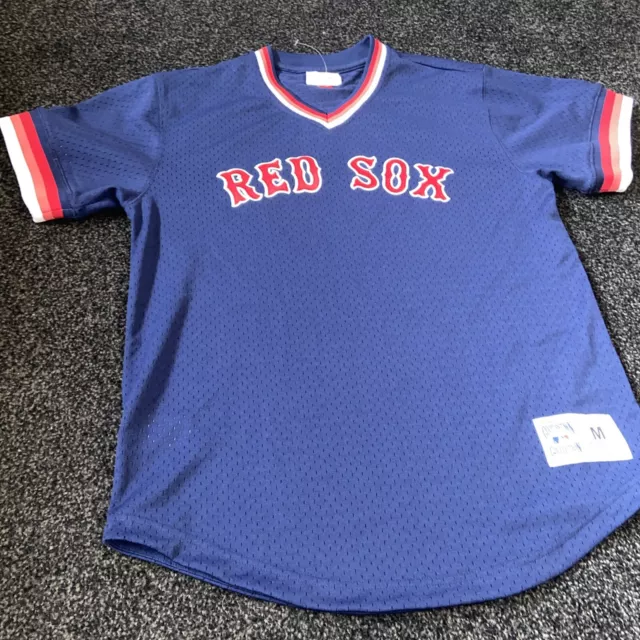 Boston Red Sox Batting Practice Jersey Medium Mens Mitchell Ness Cooperstown