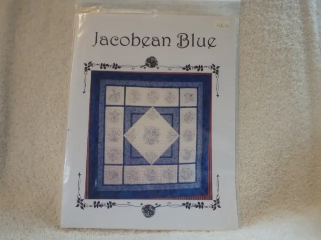Jacobean Blue- 75" Square Pattern Book from Praise Publications