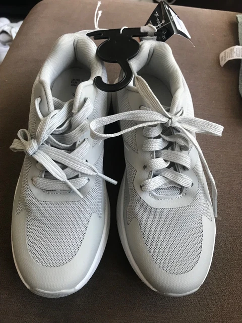 LADIES PRIMARK LIGHT grey Workout Memory Foam Trainers size