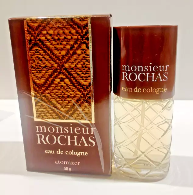 Vintage Monsieur Rochas 60Ml Eau De Cologne Atomizer Colonia Uomo For Men Homme