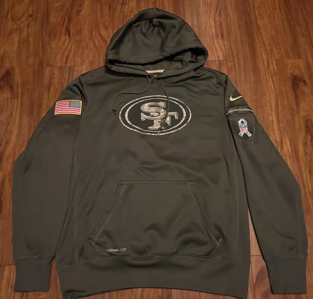 Nike San Francisco 49ers Army Troops Pull Over Hoodie