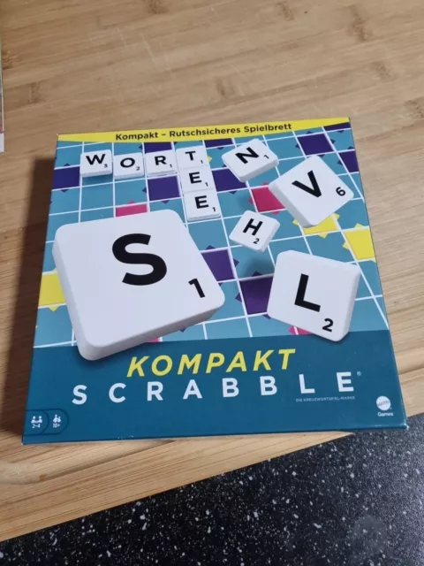 Mattel Games - Scrabble Kompakt - Die Kreuzwortspiel-Marke - Gitterspielplan