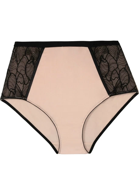 Slip vita taglia 44/46 beige opaco nero slip mutandine mutandine mutandine nuove*