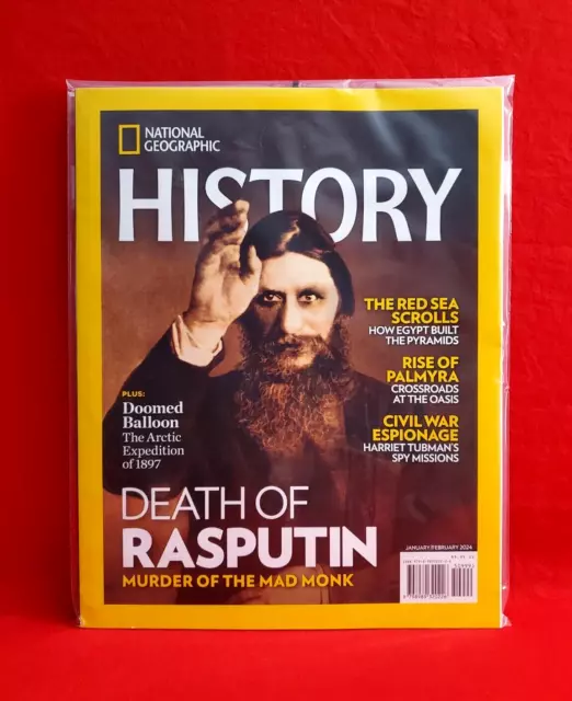 DEATH OF RASPUTIN Jan Feb 2024 National Geographic History Magazine £4.