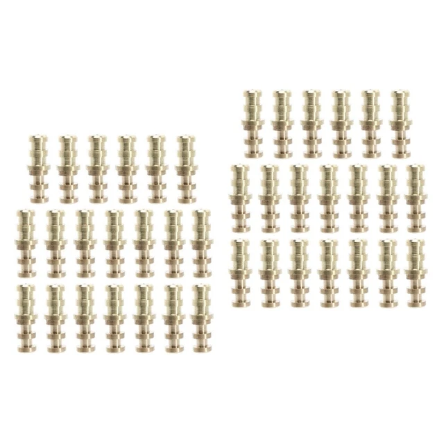 SING F LTD 20PCS Table Bolt Sleeve Connectors Table Leaf Dowel Pins With Sockets Zinc Alloy Table Top Leaf Alignment Pins For Wooden Furniture Cabinet Table Chair - View #14