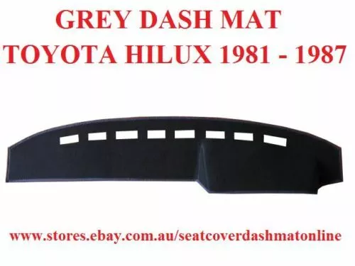 Dash Mat,Grey Dashmat, Dashboard Cover Fit Toyota Hilux 1981-1987, Grey