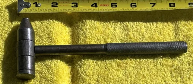Small Machanic/Machinist All Metal Hammer Knurled -- L@@K Nice