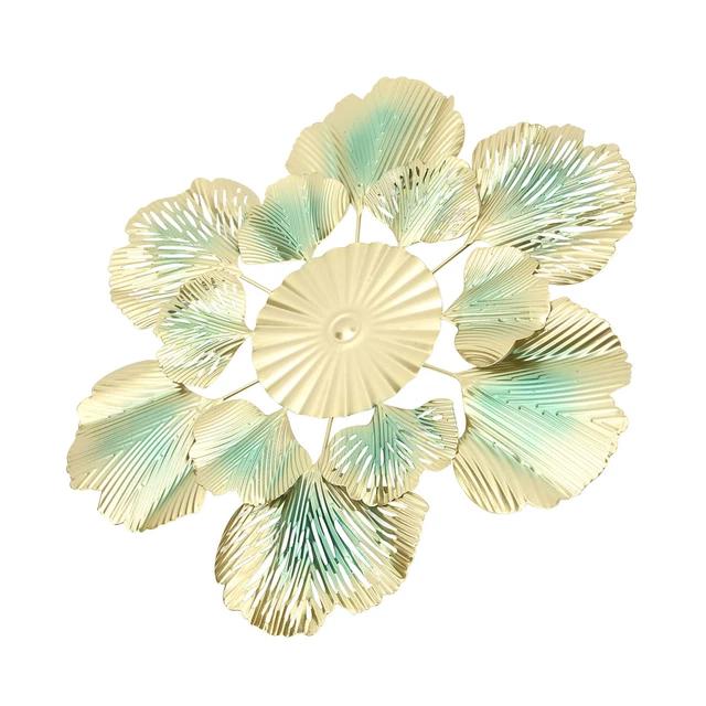 (A 46x45.5x3.5cm/18.1x17.9x1.4in) Apricot Leaf Iron Wall