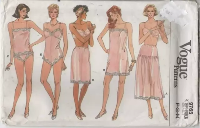 Uncut Sewing Pattern Ladies sexy lingerie slip cami teddy panties size 6-14 1986