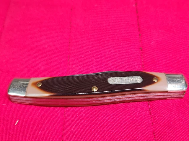 Vintage Schrade Old Timer 77Ot Muskrat Folding Pocket Knife Made in Usa