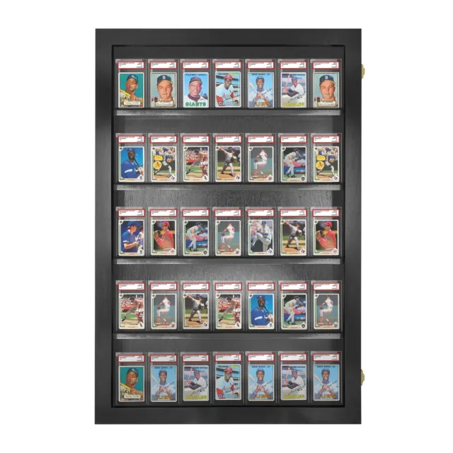 PENNZONI Sports Card Display Case, Holds 30 PSA Graded Sports Cards