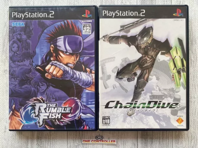 SONY PlayStation 2 PS2 Rumble Fish &Chain Dive ChainDive set from Japan