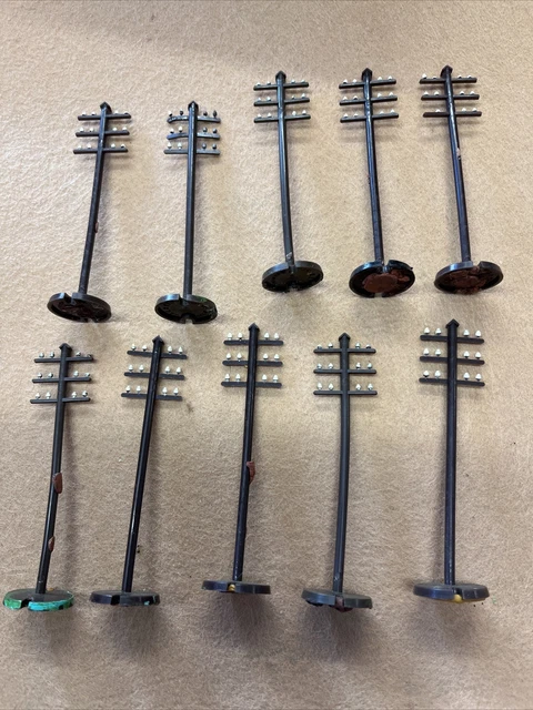 Hornby Dublo Model Railways Oo Gauge  10 Telegraph Poles