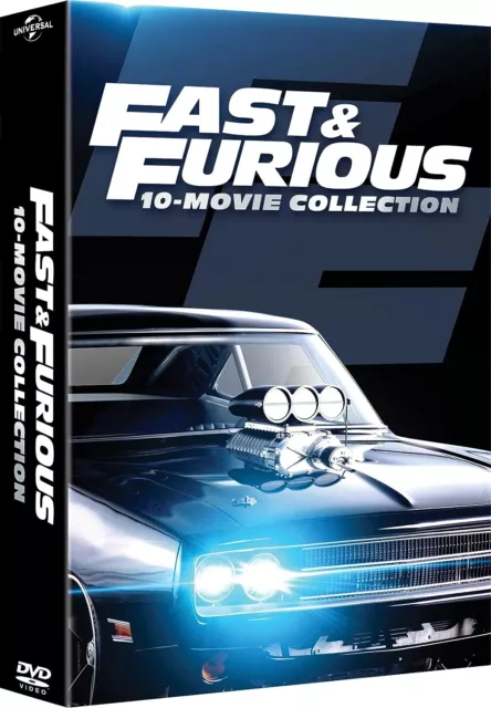 Dvd Fast And Furious 1-10 ⚠️ Collection Collezione Completa  (10 Film 10 DVD) ⚠️