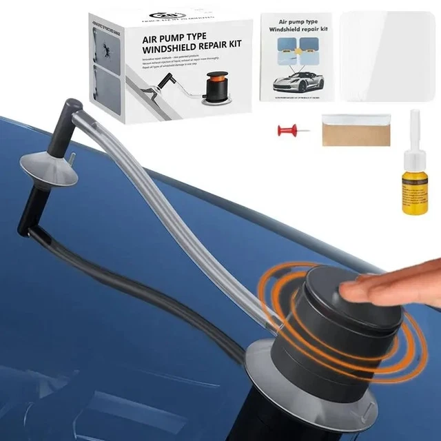 Windshield Repair Kit Quick Fix DIY Car Glass Bullseye Rock Chip Crack Star