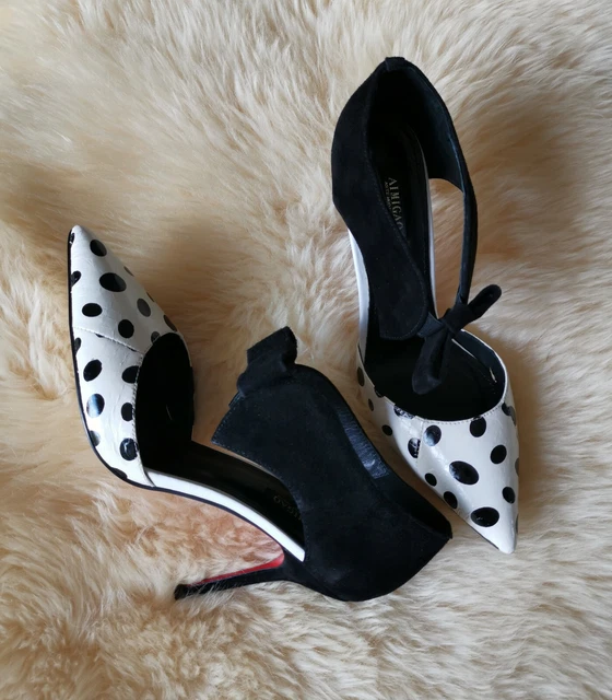 Women Lace Up High Heels Party Pumps Ladies lamb Leather Pointy Toe Work Shoes