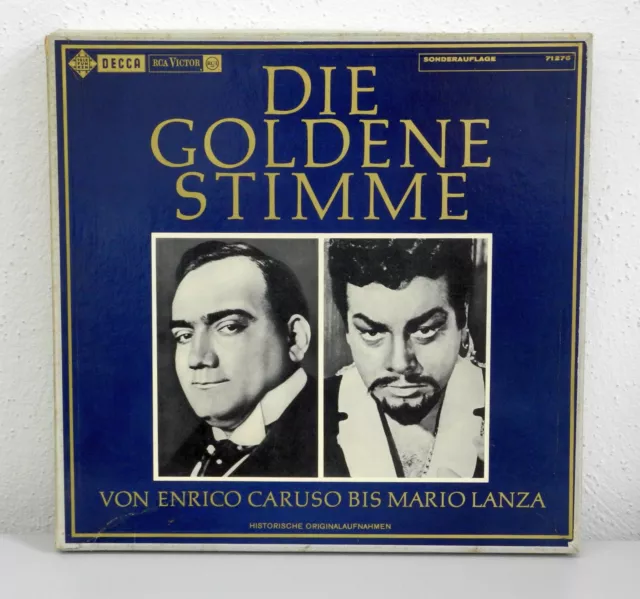 Die goldene Stimme – Von Caruso bis Lanza – Originalaufnahmen – 6 LP