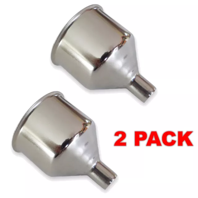 2 pc LOT Stainless Steel Funnel For All Kinds Of Hip Flasks for Whiskey US