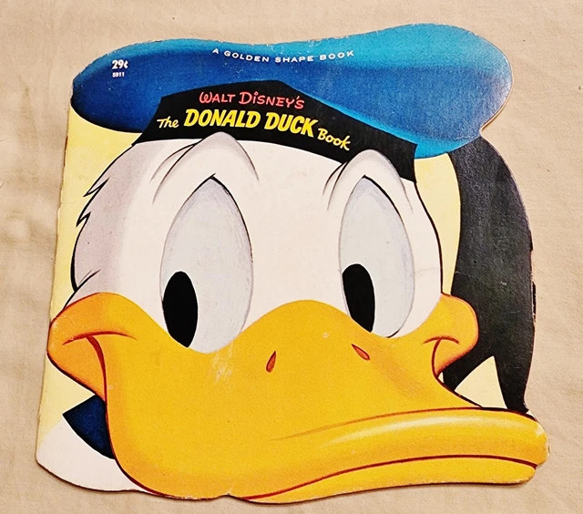 Walt Disney's The Donald Duck Book, a Golden Shape Book, 1964 - Good Condition
