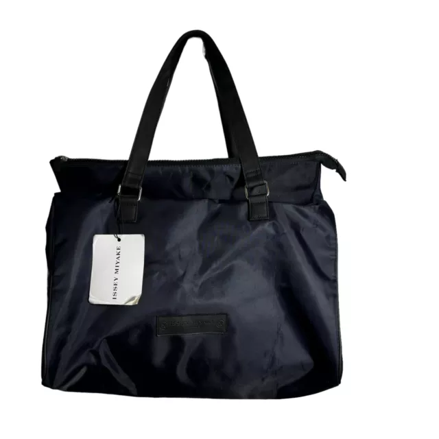 Issey Miyake Duffle Tote weekender travel bag navy blue nylon