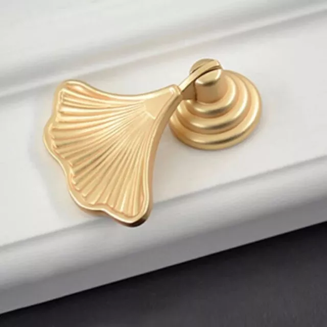 Modern Shoe Cabinet Pull with Ginkgo Leaf Motif Affordable and Stylish