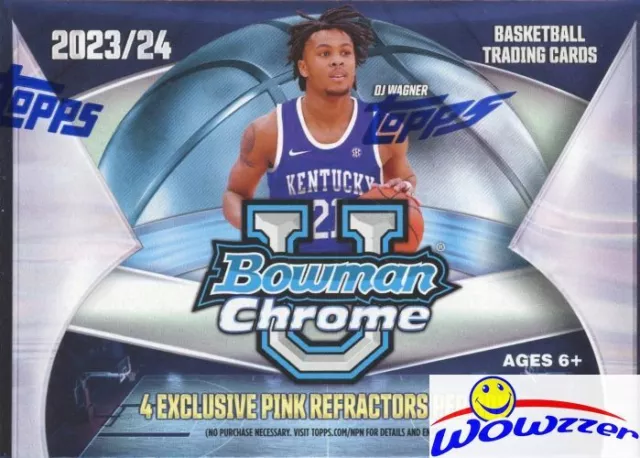 2023/24 Bowman University CHROME Basketball EXCLUSIVE Factory Sealed Blaster Box