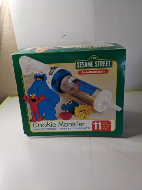 Hamilton Beach Sesame Street Cookie Monster Cookie Press Vintage 1998