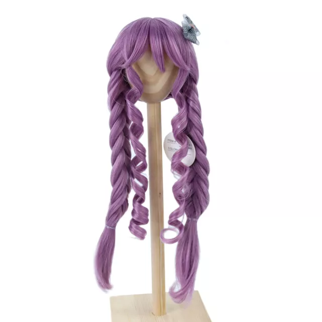 7-8'' 1/4 BJD Wigs Purple Pigtails Braid Doll Hair For Dollfie Dream SD DDH Doll