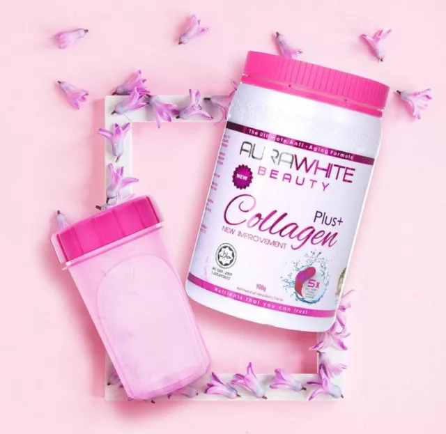 Aurawhite Beauty Collagen Plus+ 900g+Shaker+Serum