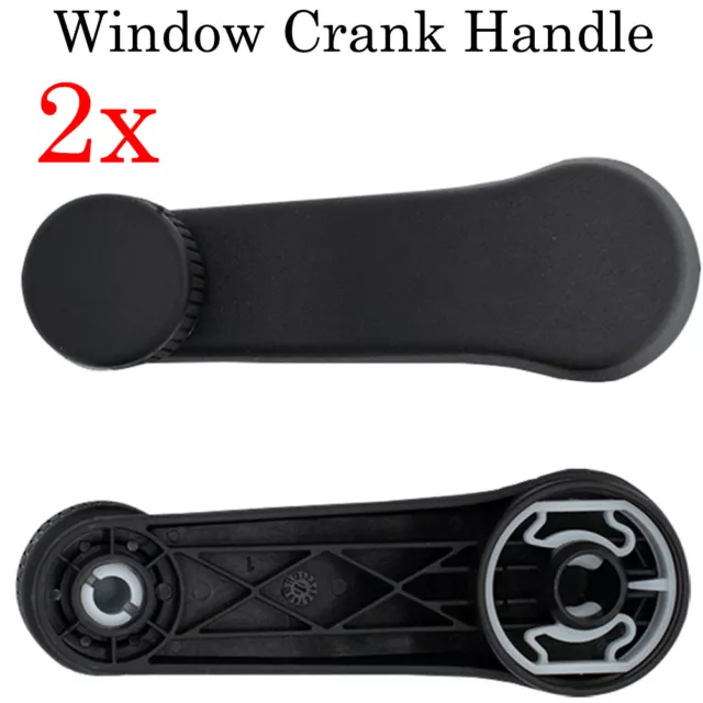 2x For VW T4 Transporter Camper 1995-2003 Window Winder Crank Handle 1H0837581D