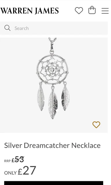 Dream catcher deals necklace warren james