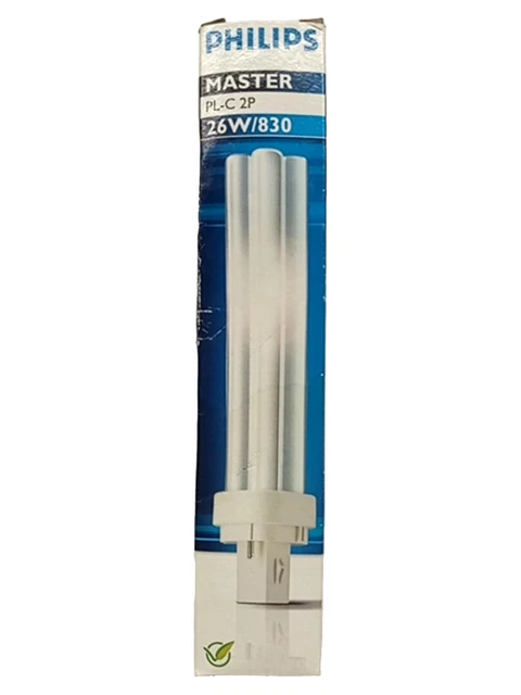 Master Pl PHILIPS MASTER PL-C 2P 26W/830 Kompaktleuchtstofflampe G24d-3 Weiß EUR ...