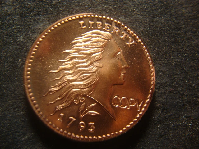 1793 Wreath Large Cent Gallery Mint Museum Fantasy Coin Beautiful Color RXR AZX