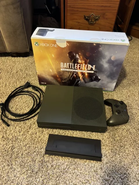 Microsoft Xbox One S Battlefield 1: Military Green Special Edition Bundle  1TB Green Console for sale online