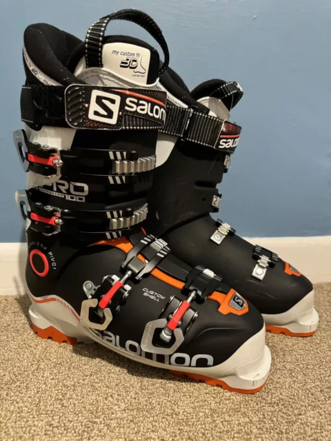 Salomon XPRO Energyzer 100 Ski Boots.  Size 26/26.5