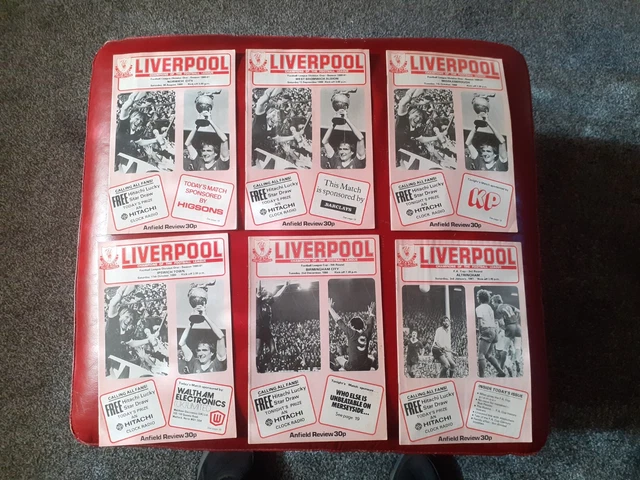 12 LIVERPOOL FC Football Programmes 1980/81 + 97/98 £3.99 - PicClick UK
