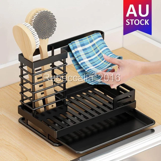 Kitchen Sink Caddy Storage Organizer Steel Sponge Soap Brush Holder Drain Rack