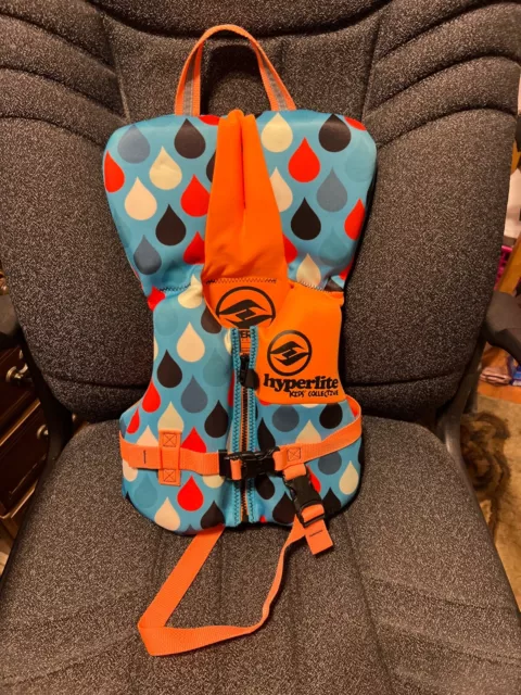 HYPERLITE Wake Co Kid's Collective INFANT Type II PFD  Life Vest    30 lbs ~ EUC