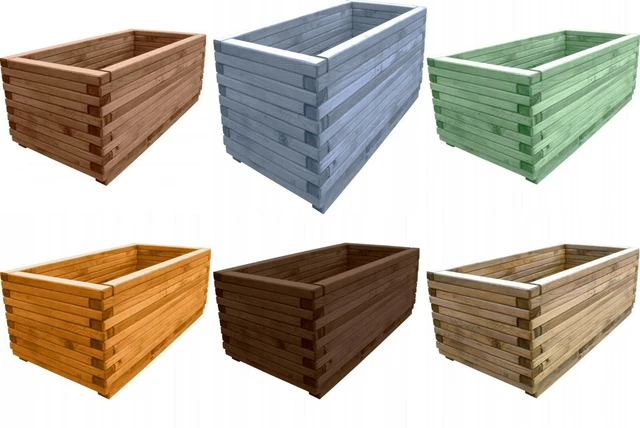 Tidyard Pflanzkasten Aus Akazienholz – 100x30x25 Cm, Hochbeet Für Garten, Balkon & Terrasse